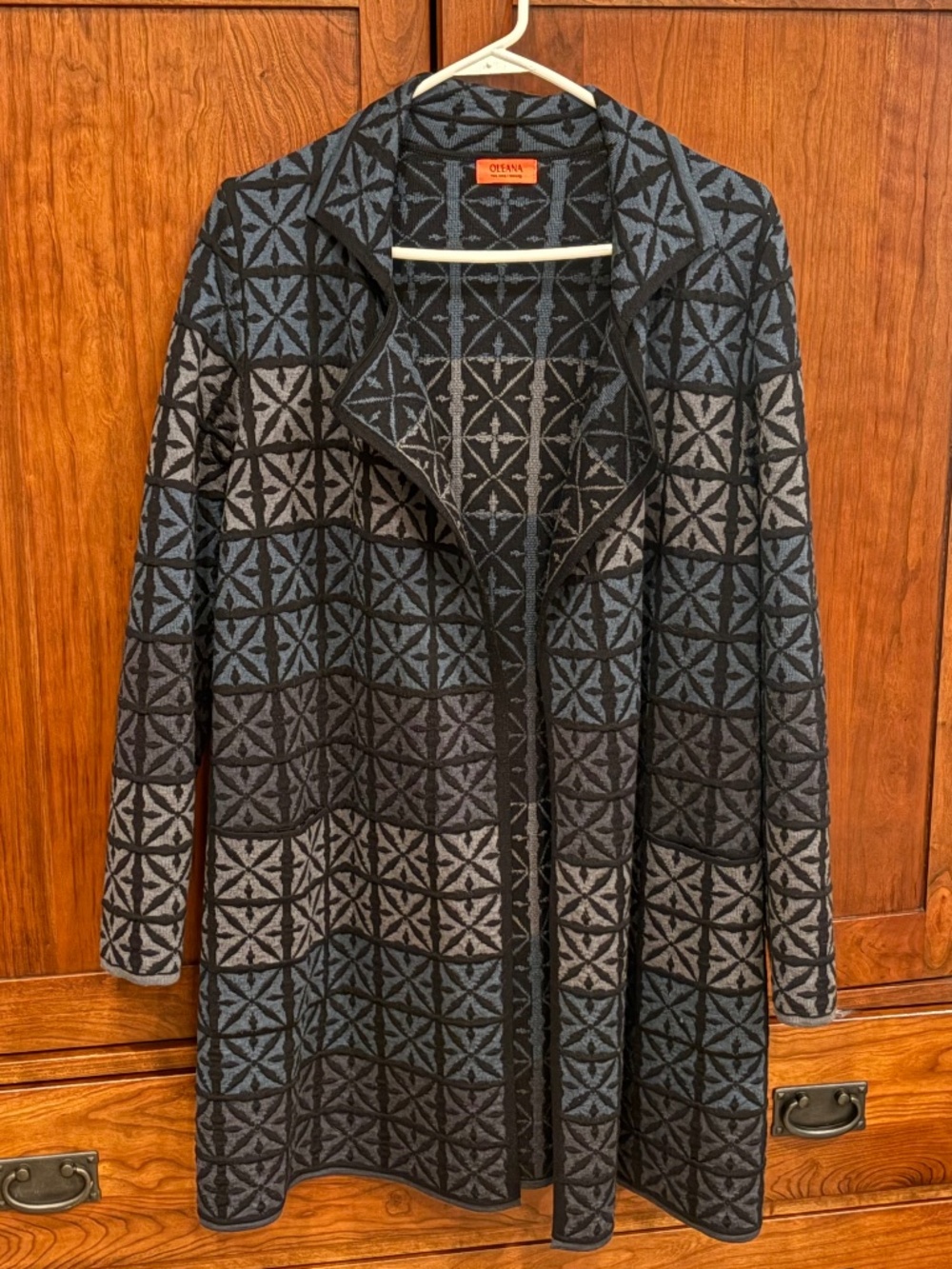 Oleana Portugal Long Cardigan Small (Style NO-5265 / 338) - Picture 2 of 7